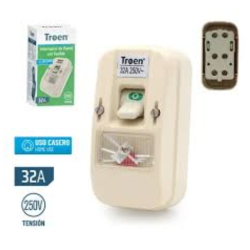 Interruptor de pared con fusible
