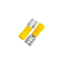 Terminal Hembra Recta amarillo