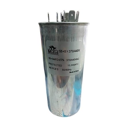 Capacitor de Marcha 55+5 mfd 370/440 vac
