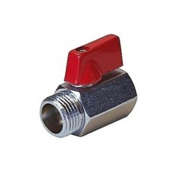 Mini llave de arresto 1/2 x1/2 Cromado