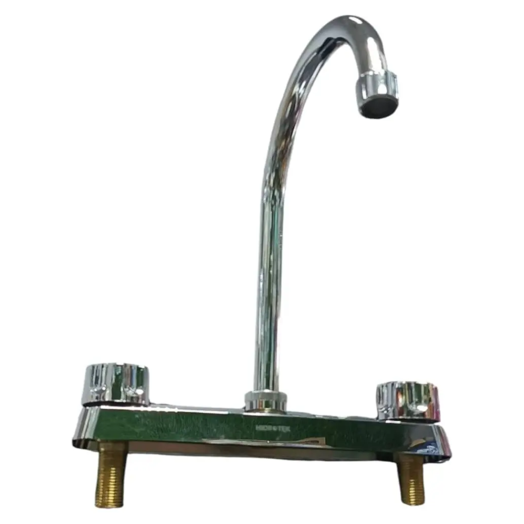 Llave Fregadero Cocina Doble Mando De 8 PuLG Alta Calidad